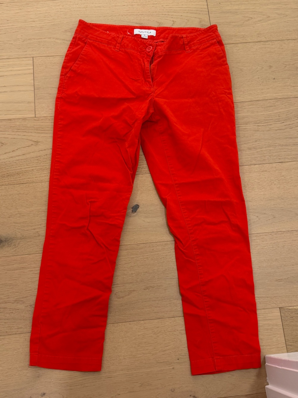 Nautica orange cargo pants Size 6